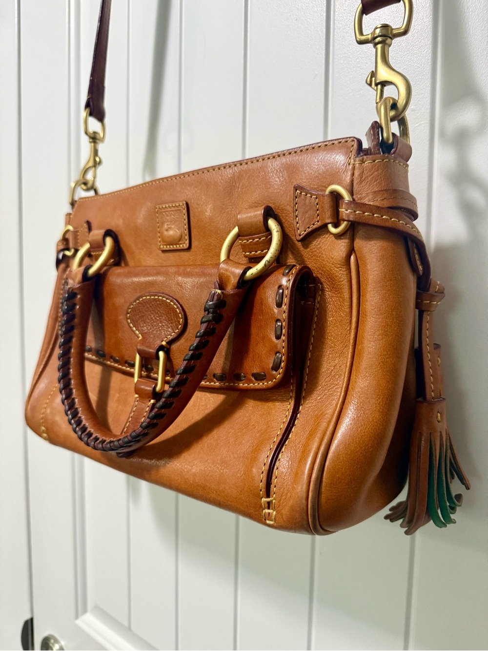 Dooney & Bourke Florentine Medium Pocket Satchel Crossbody - Picture 4 of 8